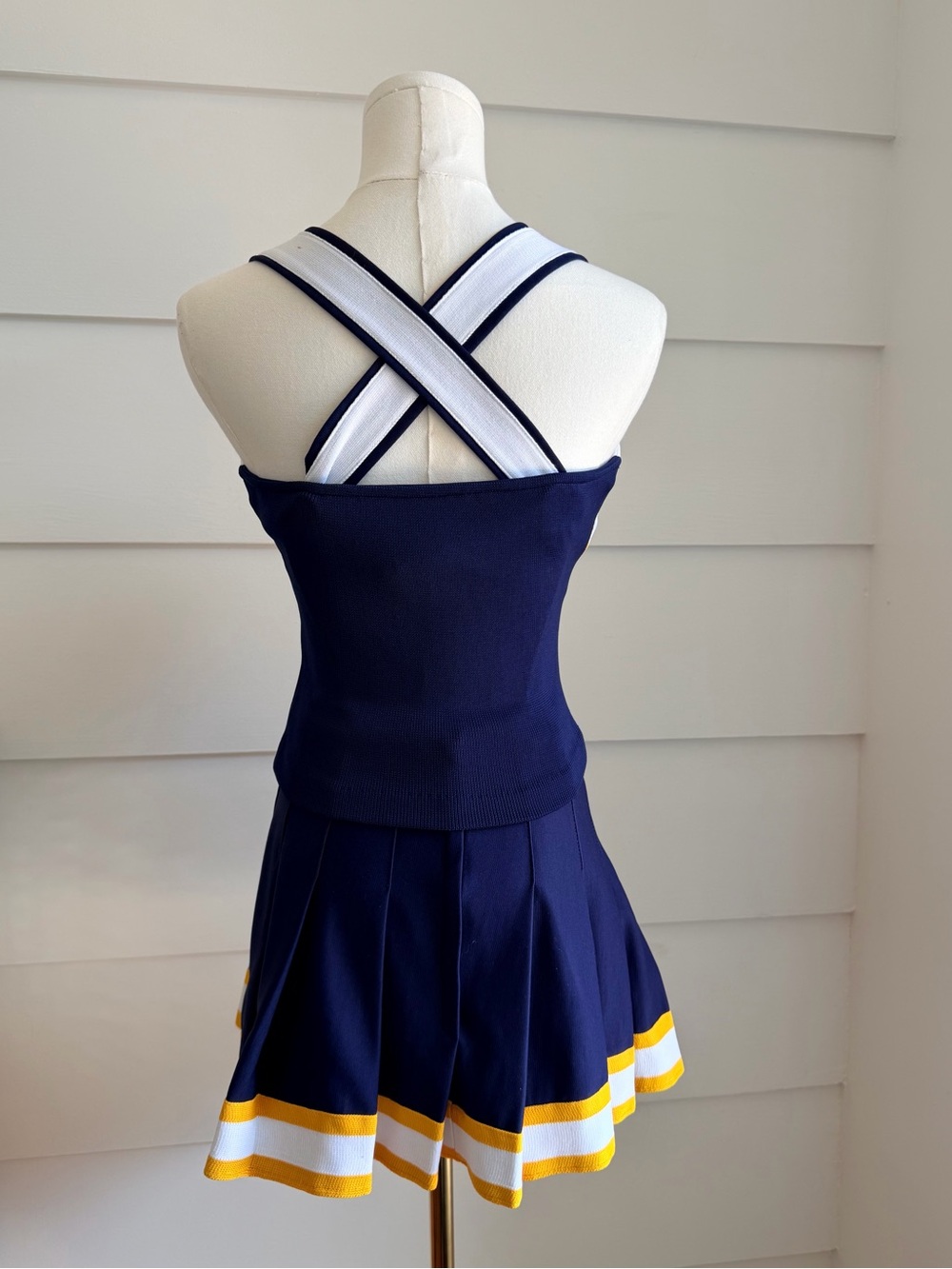 Cheerleading Uniform Set Notre Dame Knights 3-Piece Broadway Supply made in USA - Picture 3 of 8